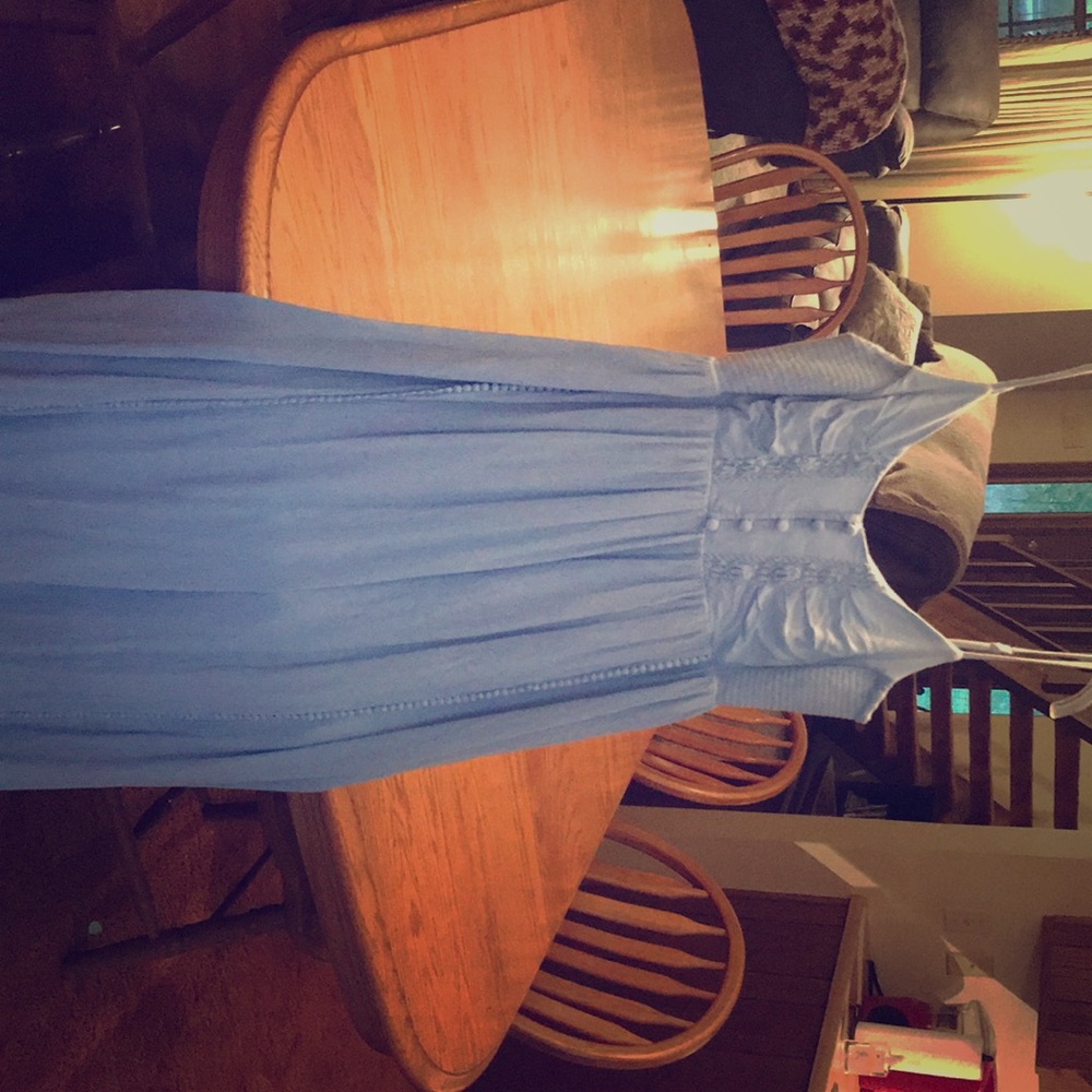 Light blue maternity dress